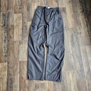 Vintage Wilson Advantage Track Pants Men’s Medium Black 90s Y2K Swish Nylon...